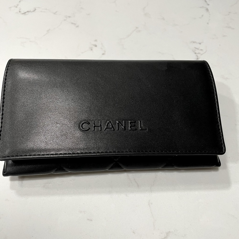 Chanel Embossed Leather Sunglasses Case